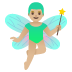 man fairy, medium-light skin tone